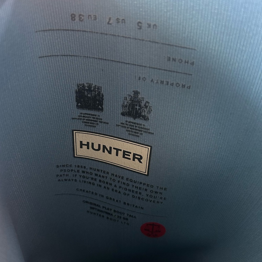 Hunter Classic Blue Waterproof Boots - Picture 10 of 13